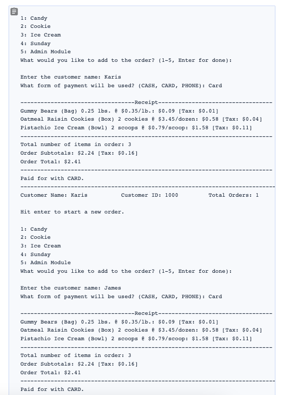 (POS) applications should include an Admin module to allow the shop owners