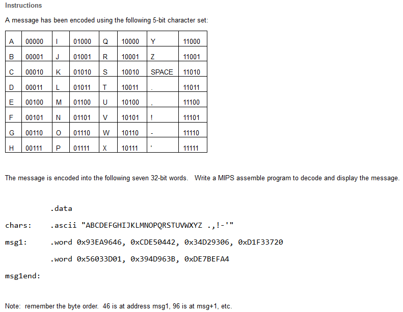 MIPS (Assembly Languuage) - Write pseudo code for the following: Instructions A