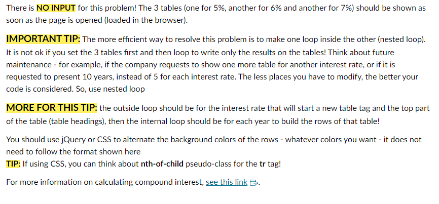 of every fourth integer from 5 to 25 inclusive and then displays