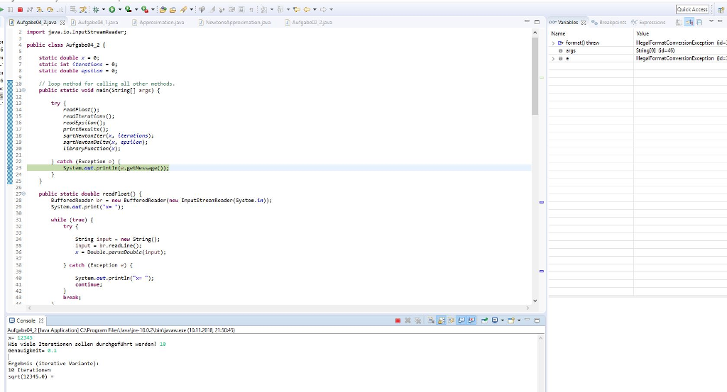 the library function which is included for calculating the sqrt. My problem