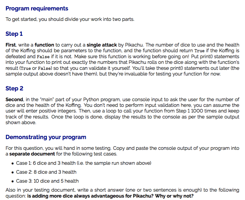 conditionals and loops Degree of Difficulty: Tricky. You'll need to use everything