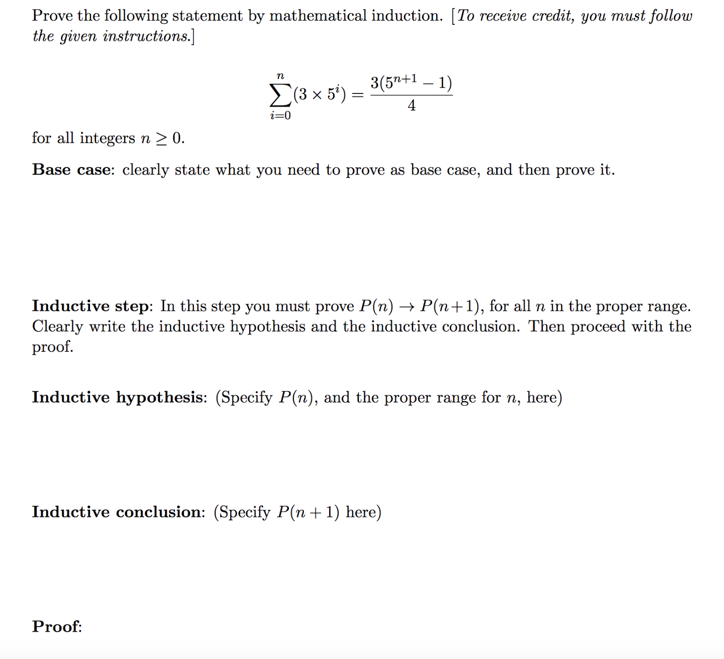 Please show all work and explain the thought process. Thank you