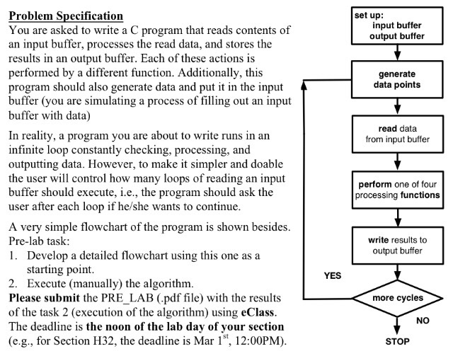  Problem Specification You are asked to write a C program that