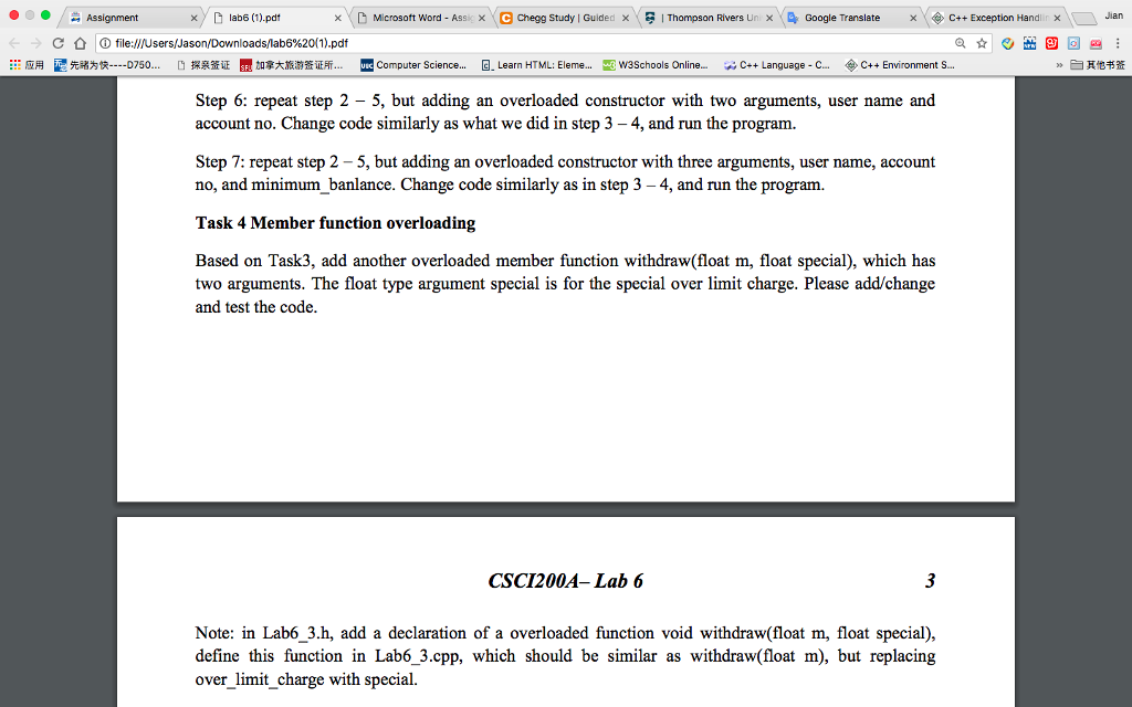 ----------------------------------------------------- /* * Lab5.cpp * * NAME: * STUDENT No: */ #include