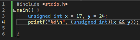 Why is the output 1? What is && ?