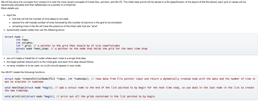 In C language Please. The initial data poi ts ea out of