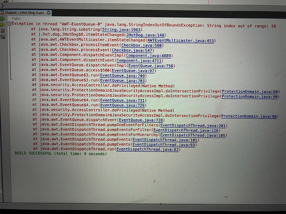 Java Question About Code stopping midway Code: here and at the end
