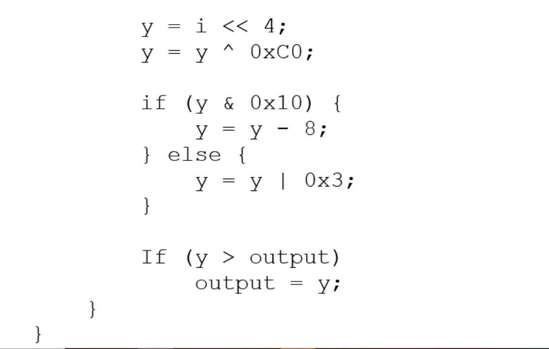 w19 for the variable i, w20 for the variable y, and w21