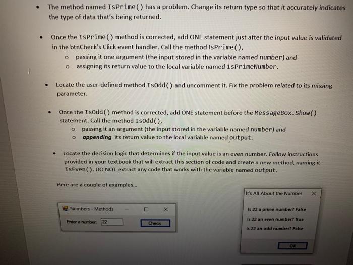 I need help completing this assignment from C#. private void btnCheck_Click(object sender,