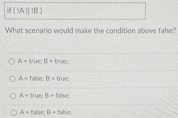 (A&&B)[ System.out.print("B"); \} else \{ System.out.print("C"); 3 System.out.print("D"); 3 3 What does