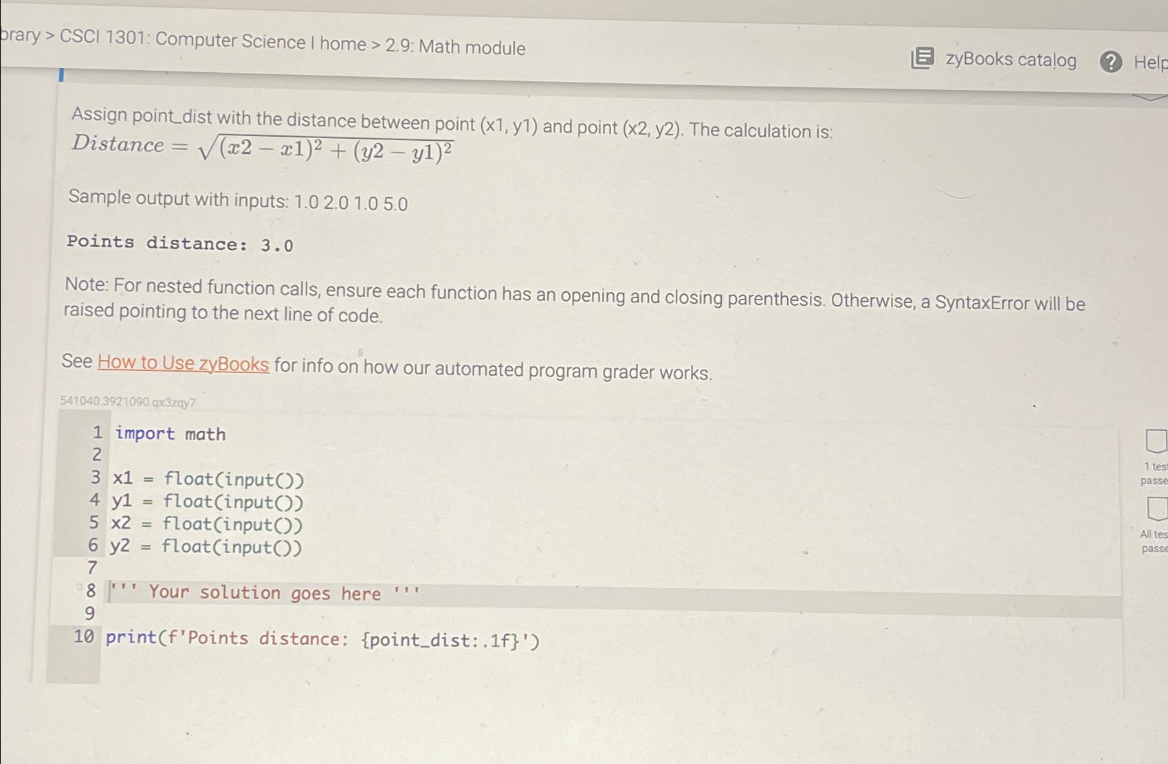  prary > CSCI 1301: Computer Science I home >2.9: Math module