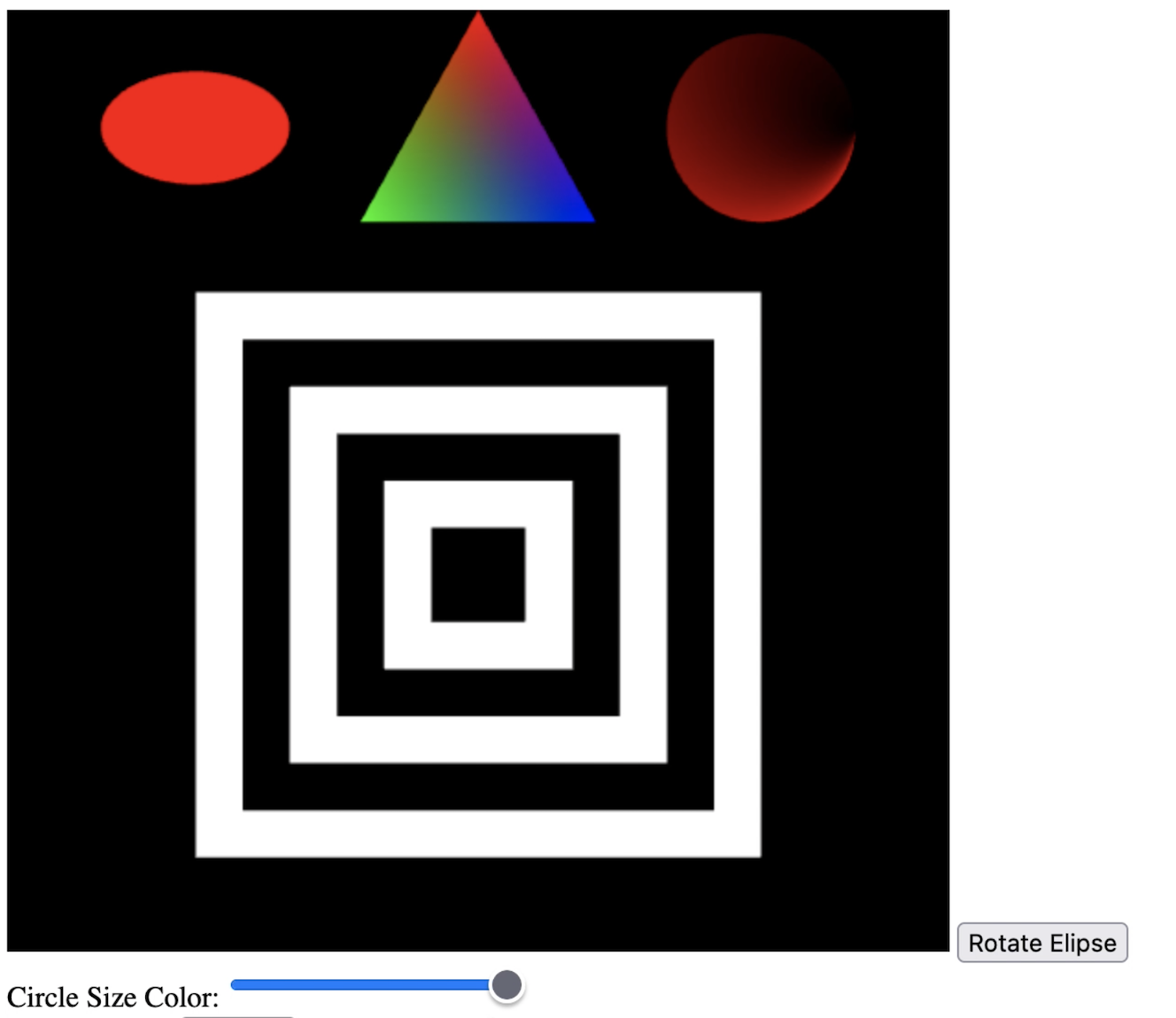  *Computer Graphics Define a slider that changes the radius of the