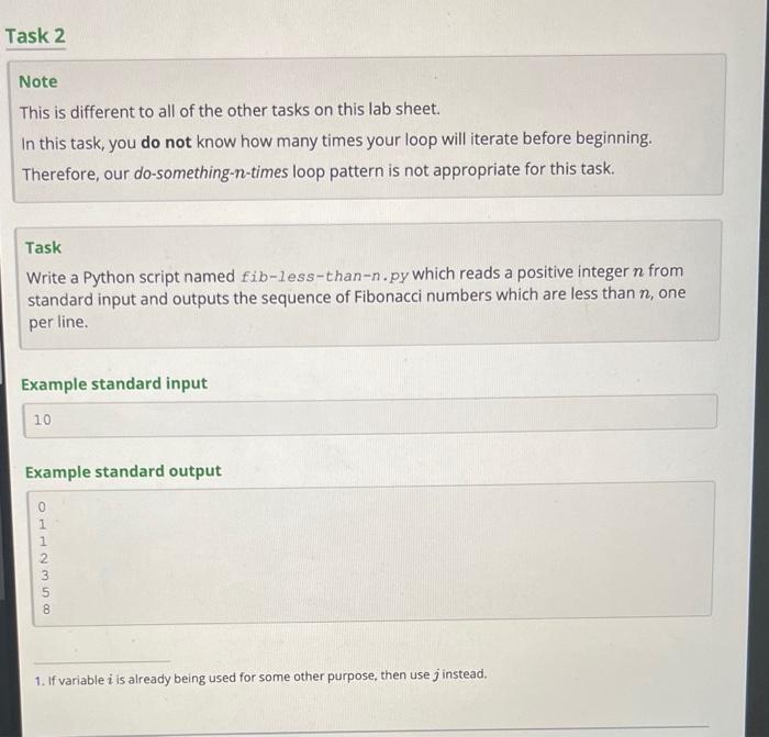 using while loop Note This is different to all of the other