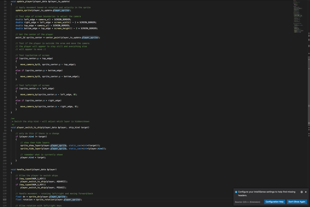 below (No IOSTREAM FORMANT PLEASE) 1 'include 2 include -player, h" "splashkit.h"