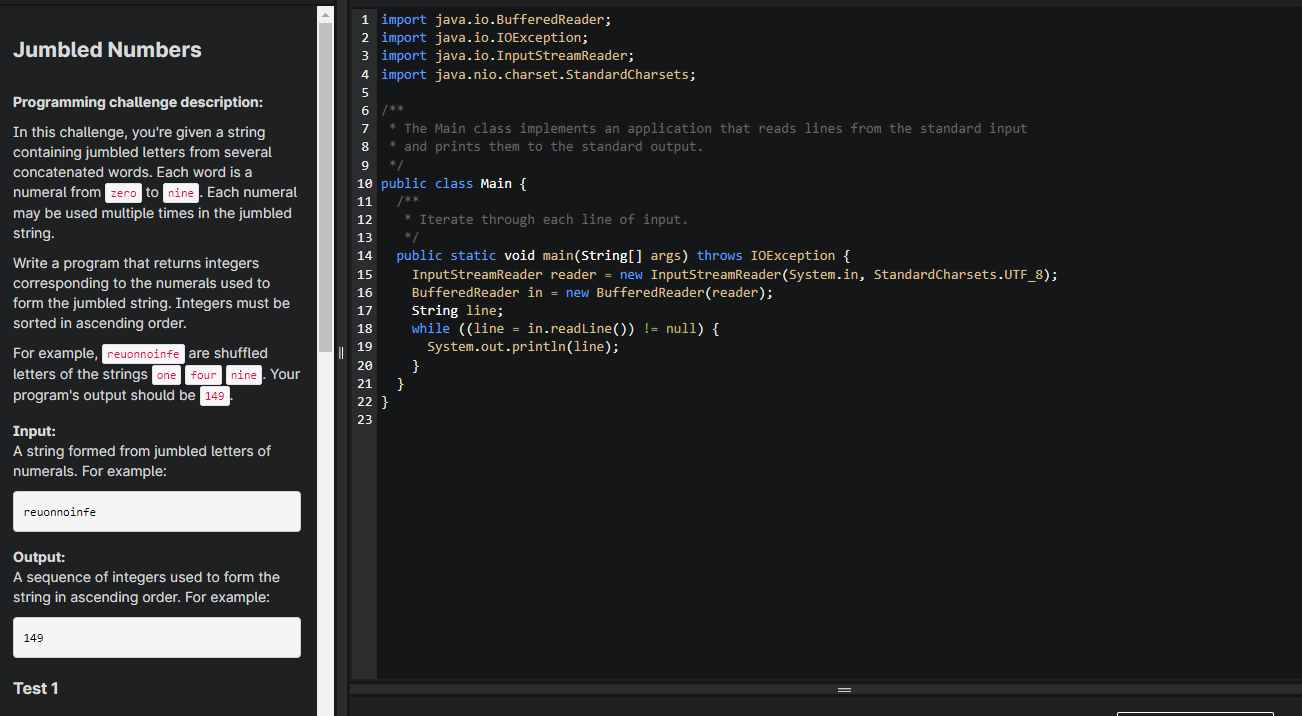 PLEASE DO IN JAVA WITH COMMENTS THANKS FOR THE HELP! Jumbled Numbers