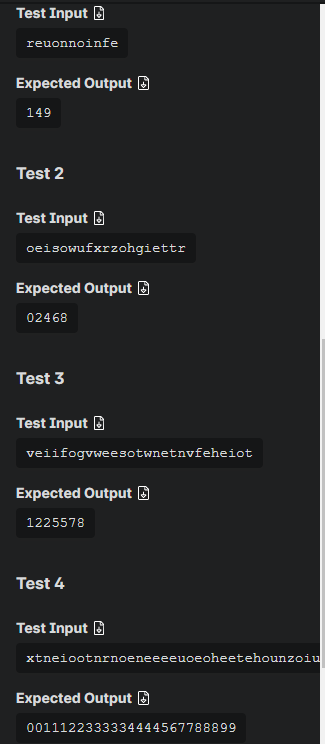 /** Programming challenge description: In this challenge, you're given a string containing