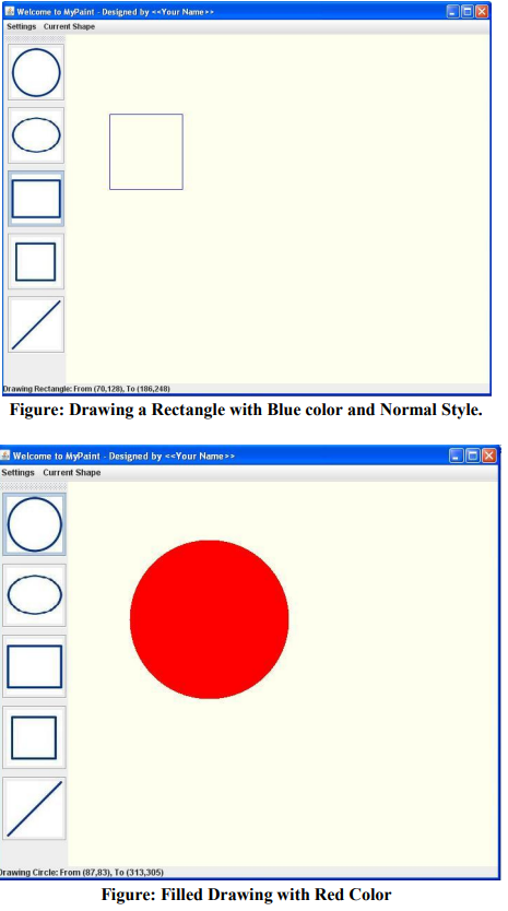 Following points need to be noted for developing the application: 1. A