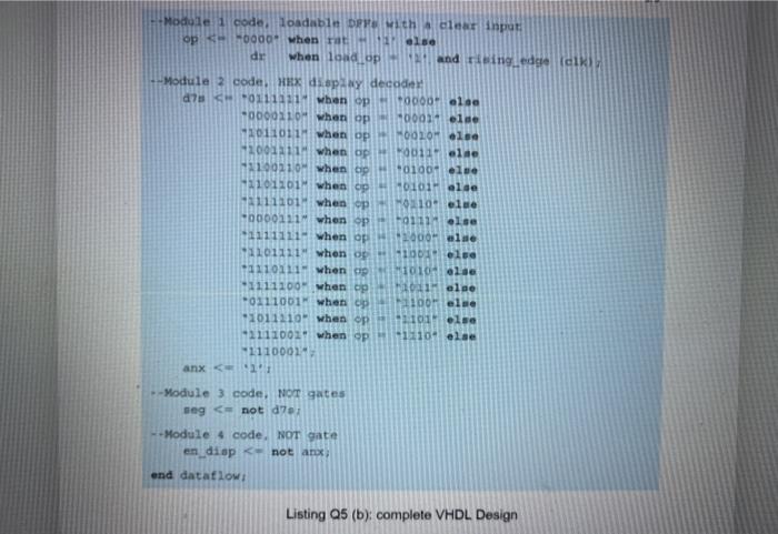 and case statement. (5 marks) b) Construct simplified schematic circuit from the