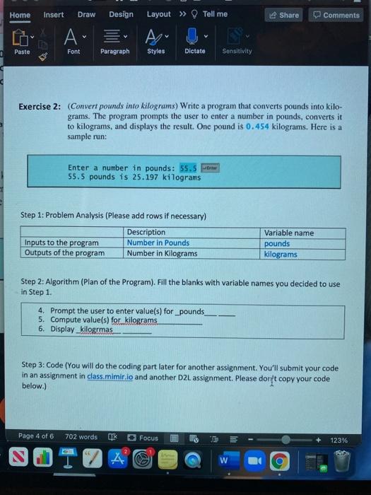  java format Home Insert Draw Design Layout Tell me Share Comments