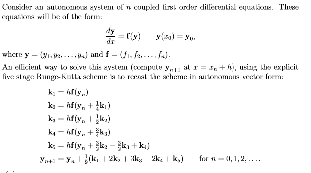  Write a MatLab .m le to implement this algorithm to solve