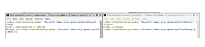 to this project is doing the message queue code for two processes.