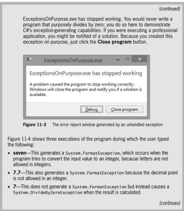 Purposely Causing Exceptions Ctt generates SystemExceptions automatically under many circumstances. In the