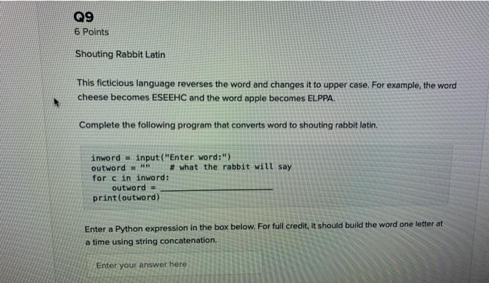 the following program. L = 0 for digit in "4231415": print(L) The