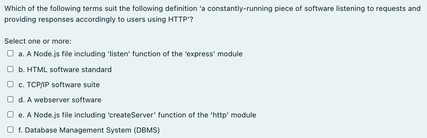  createServer without listen() method will not start the server, so it
