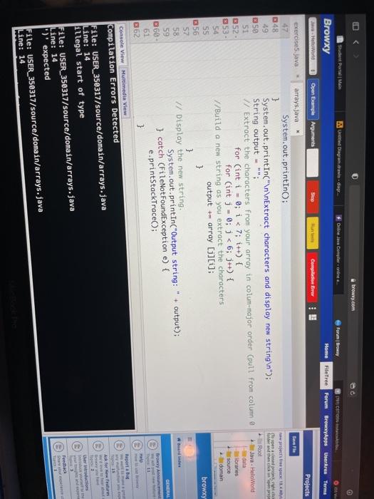 how do i fix these errors? browny.com Sudent Portal Main United Dagram.co.gr
