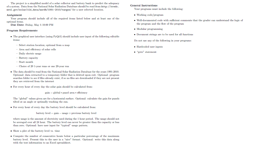 this is a project that need to use Python, Spyder program to