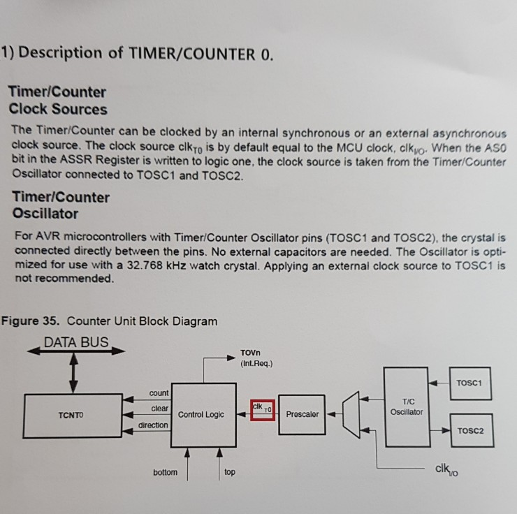  What is difference between clkT0(TIMER/COUNTER 0 ) and clkT2(TIMER/COUNTER 2). Using