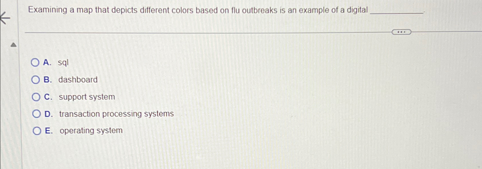  Examining a map that depicts different colors based on flu outbreaks