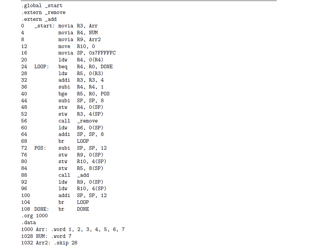 below, you are to perform a 2-pass assembler operation. You are required