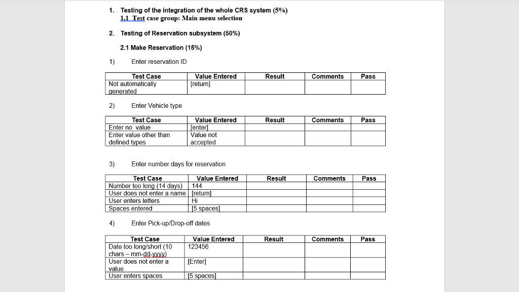 user needs to be able to login in, enter basic customer information,