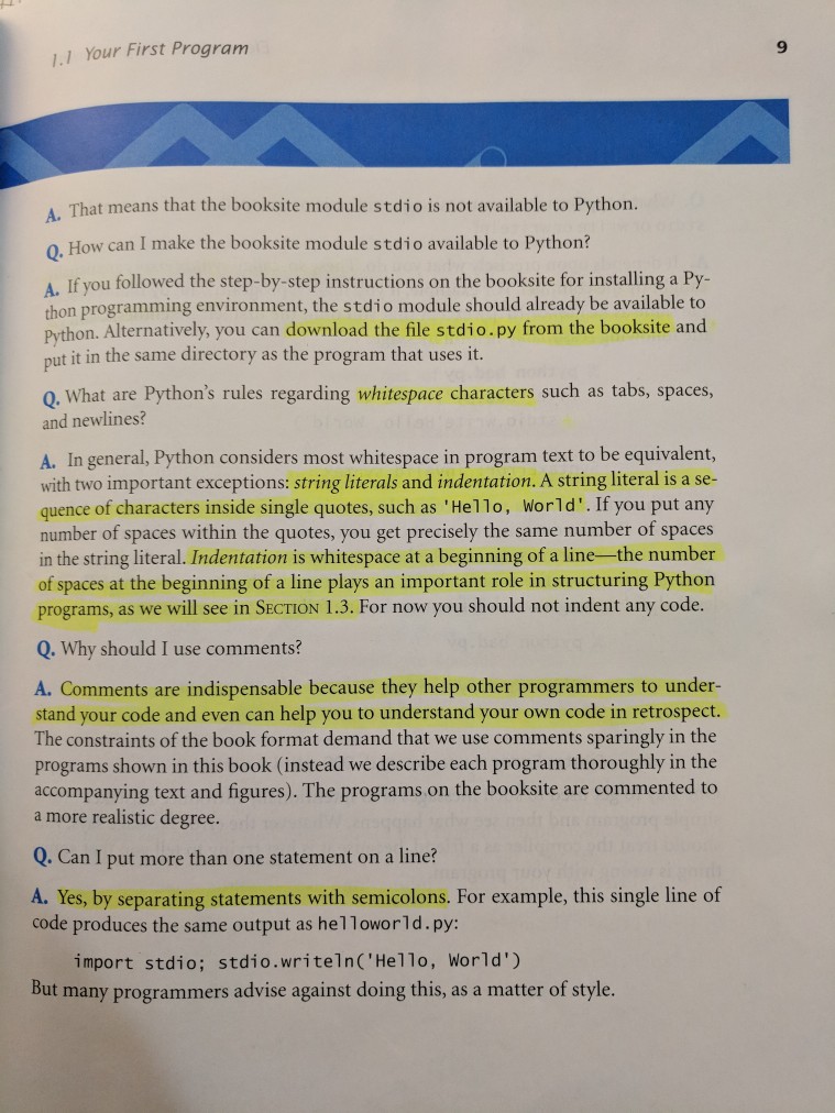 applications that you are accustomed to using (such 1.1.1 Hello, World s
