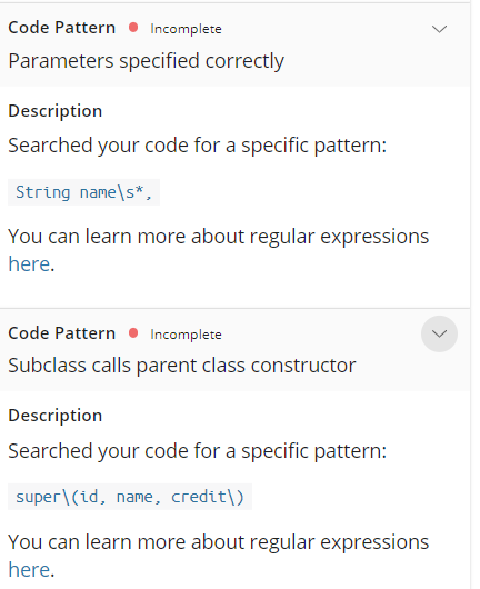 DebugCustomer { protected int idNumber; protected String name; protected double creditLimit; public