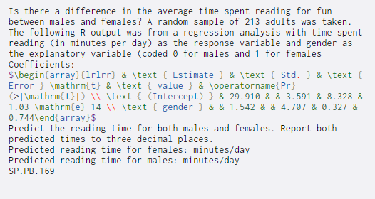  Is there a difference in the average time spent reading for