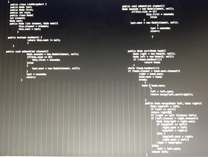  Please fix the code. It is natural merge sort that uses