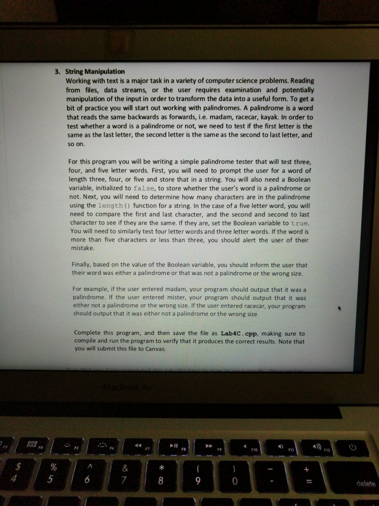  3. String Manipulation Working with text is a major task in