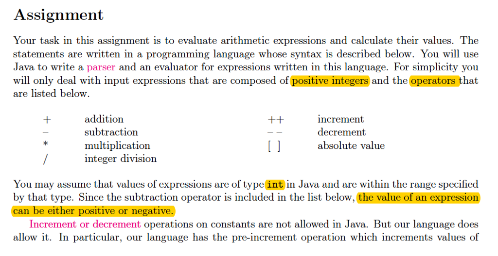  import java.util.Stack; import java.util.ArrayList; public class Expression { private ArrayList tokenList;
