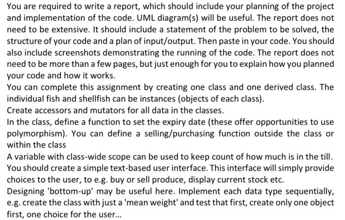 code for all methods, constructors, accessors, mutators, functions, etc, necessary to create