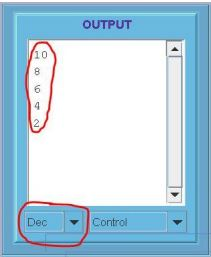 Write a MARIE program that will generate the following output exactly as