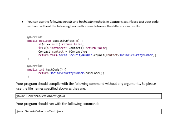 assignment contacts.java includes: 614-22-4216 Arnold Bennett 703-4430-2393 821-32-4320 William Black 919-302-5942 951-53-5667