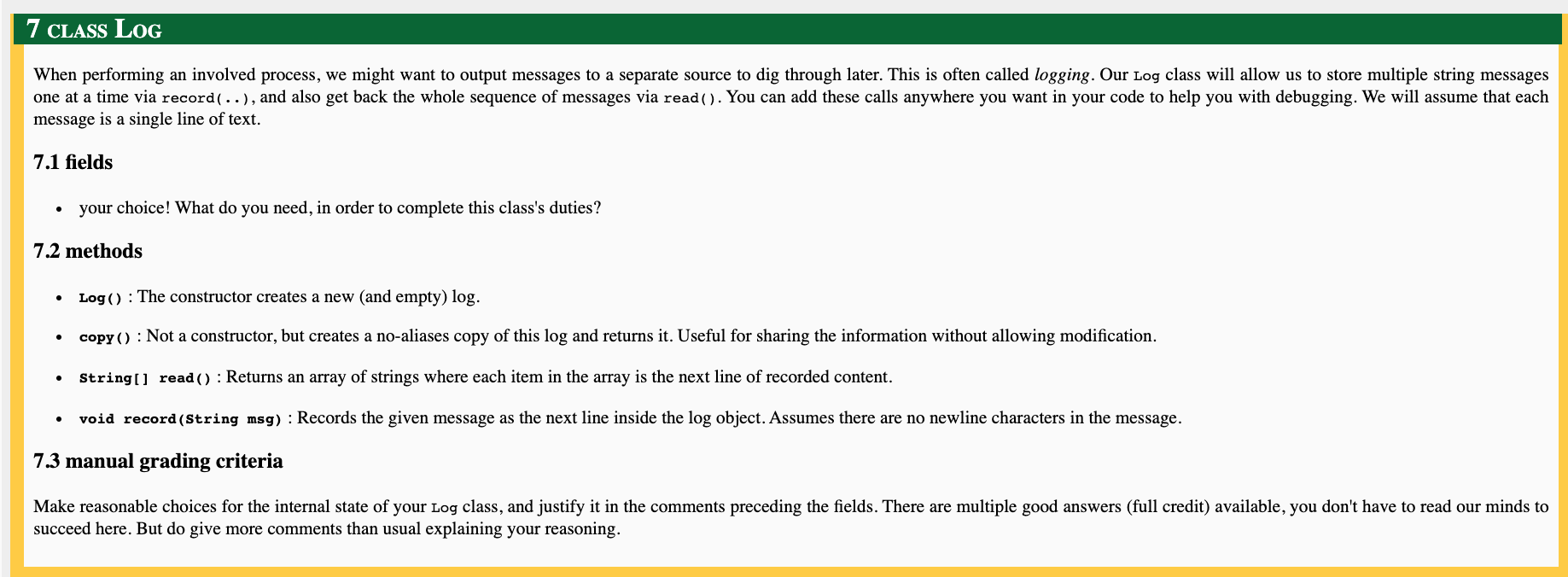 more as needed 3.2 methods Student (id, name, SAT): A constructor that