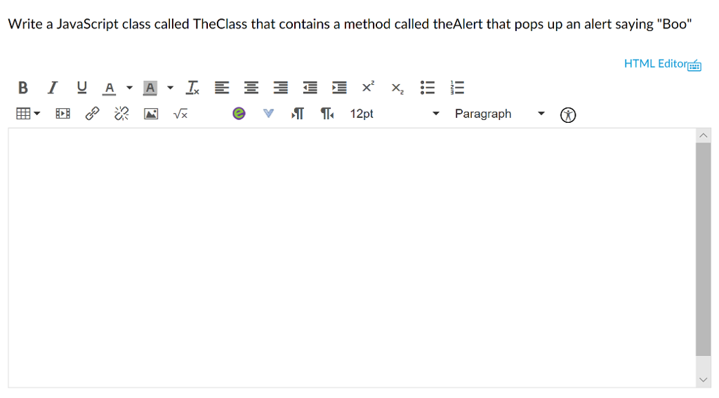 What is the answer? Make sure to create the class and the