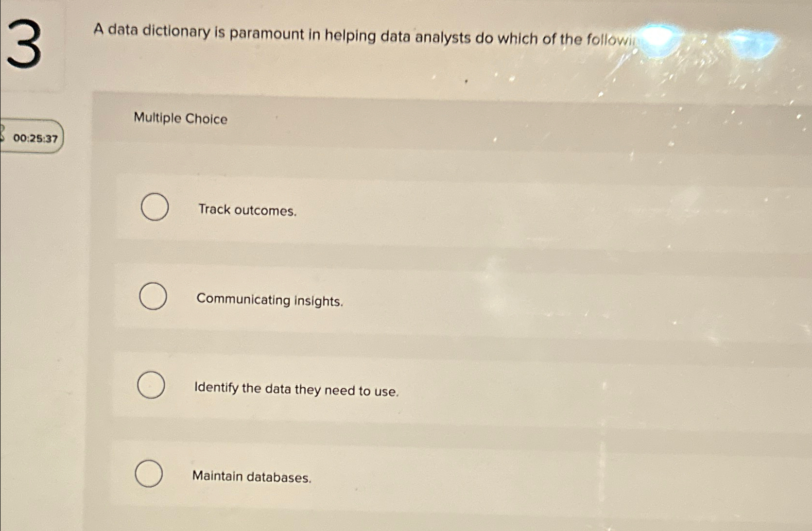 A data dictionary is paramount in helping data analysts do which
