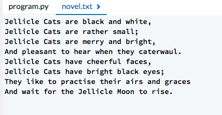 the most frequent capitalised words in a novel are likely to be