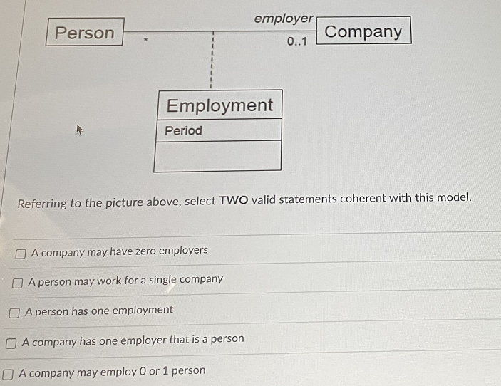 of the following is true? Select TWO choices. Actions associated with a