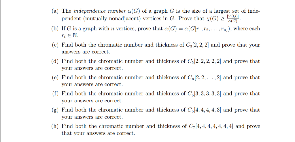 vertices labeled 1,2,.. .n The graph Glr, r2,...,rn] is the graph obtained