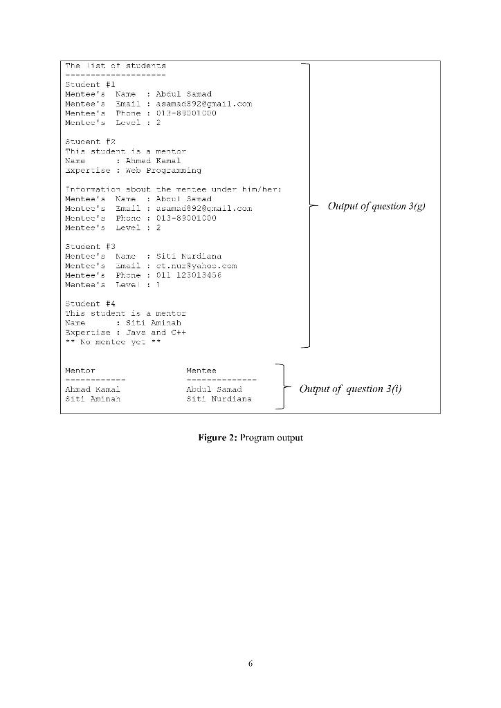 mentecs. Mentors are chosen from those students with good CPAs. They can